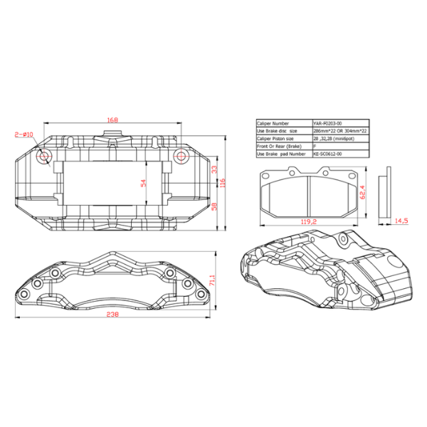 Front BBK- Mini 6-piston (15